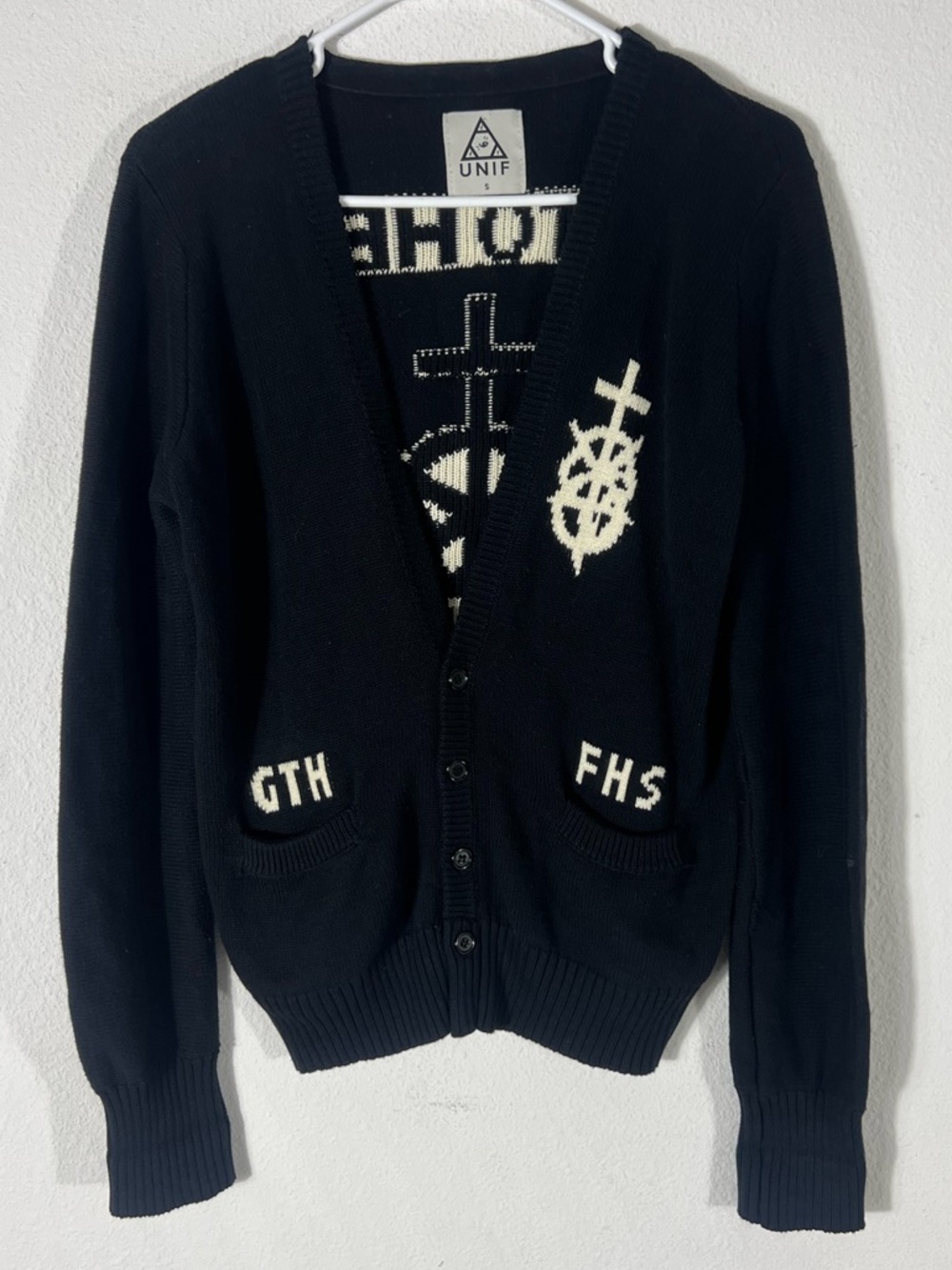 UNIF Go To Hell For Heavens Sake Cardigan